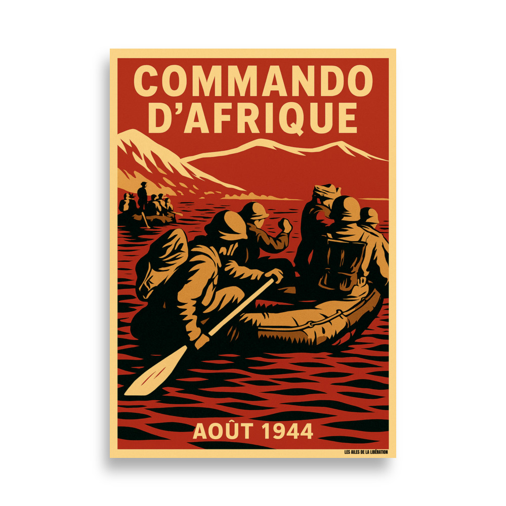 Poster des Commandos d’Afrique – Les héros du Débarquement de Provence