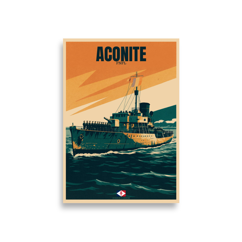 Poster Aconite FNFL – Aviso des Forces Navales Françaises Libres – Image 2