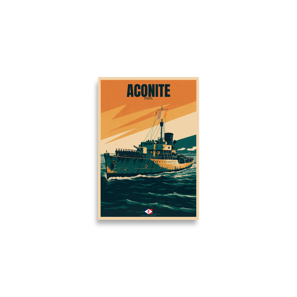 Poster Aconite FNFL – Aviso des Forces Navales Françaises Libres – Image 3